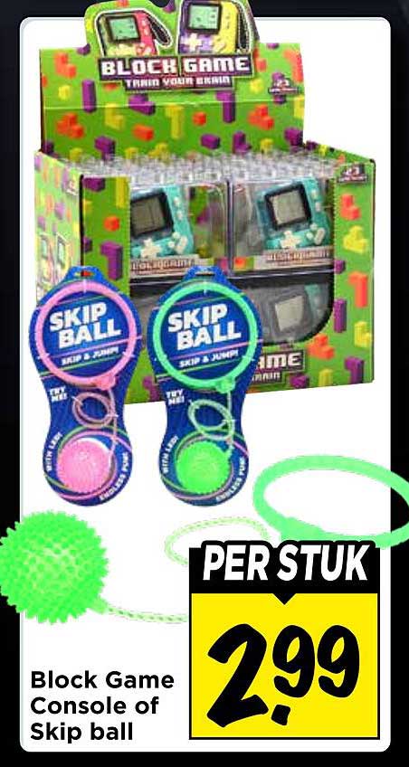 Block Game Console of Skip ball