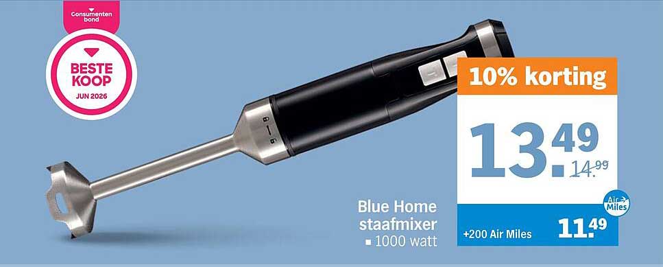 Blue Home staafmixer 1000 watt