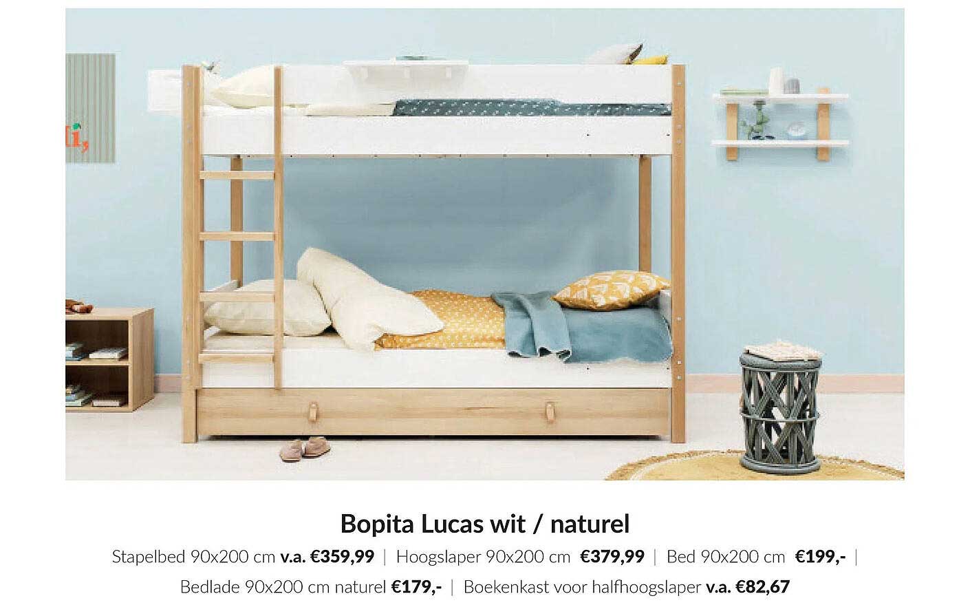 Bopita Lucas wit / naturel