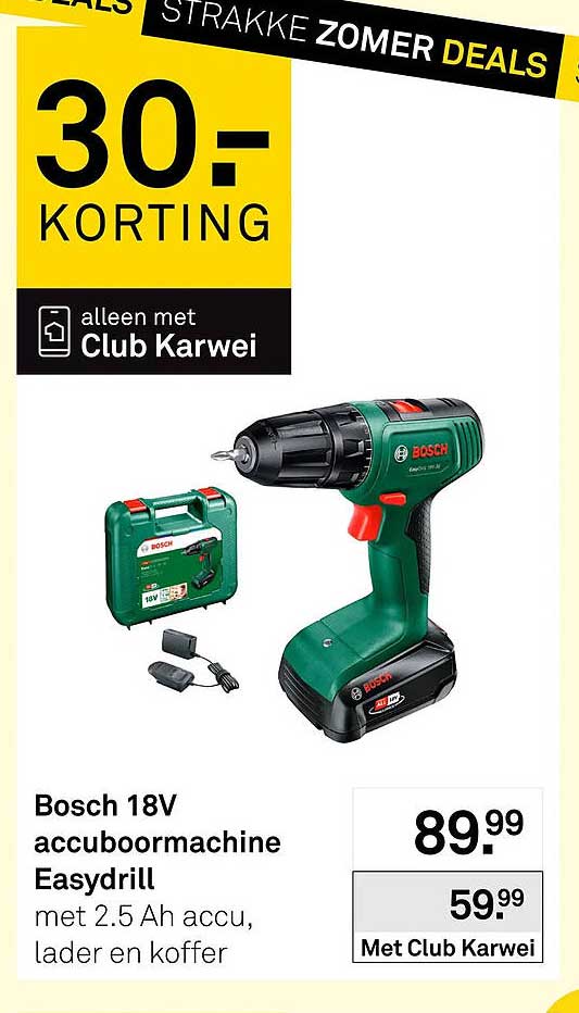 Bosch 18V accuboormachine Easydrill