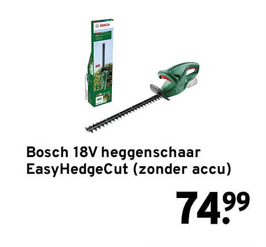 Bosch 18V heggenschaar EasyHedgeCut (zonder accu)