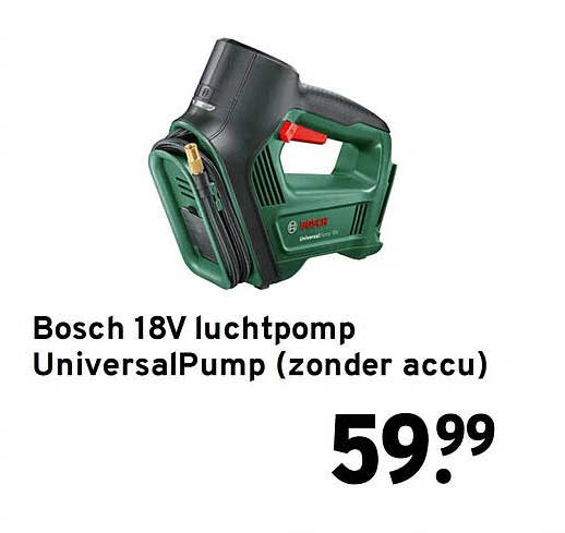 Bosch 18V luchtpomp UniversalPump (zonder accu)