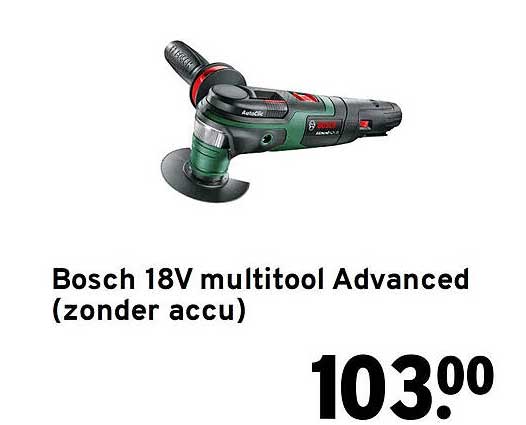 Bosch 18V multitool Advanced (zonder accu)
