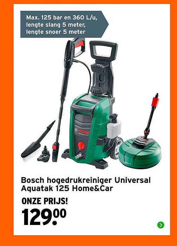 Bosch hogedrukreiniger Universal Aquatak 125 Home&Car