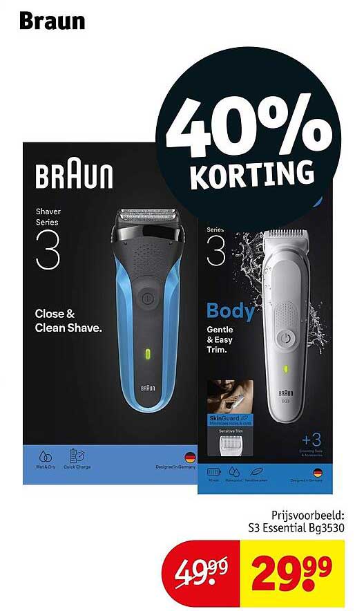 Braun 40% KORTING