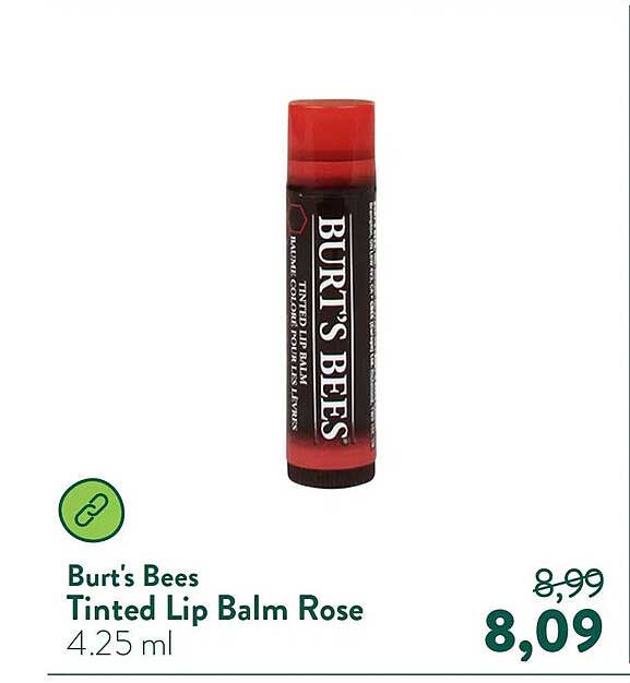 Burt's Bees Tinted Lip Balm Rose 4.25 ml