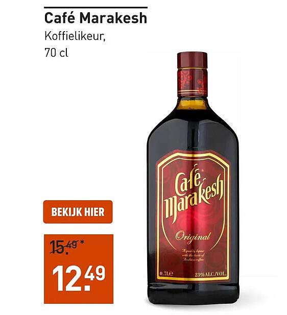 Café Marakesh Koffielikeur, 70 cl