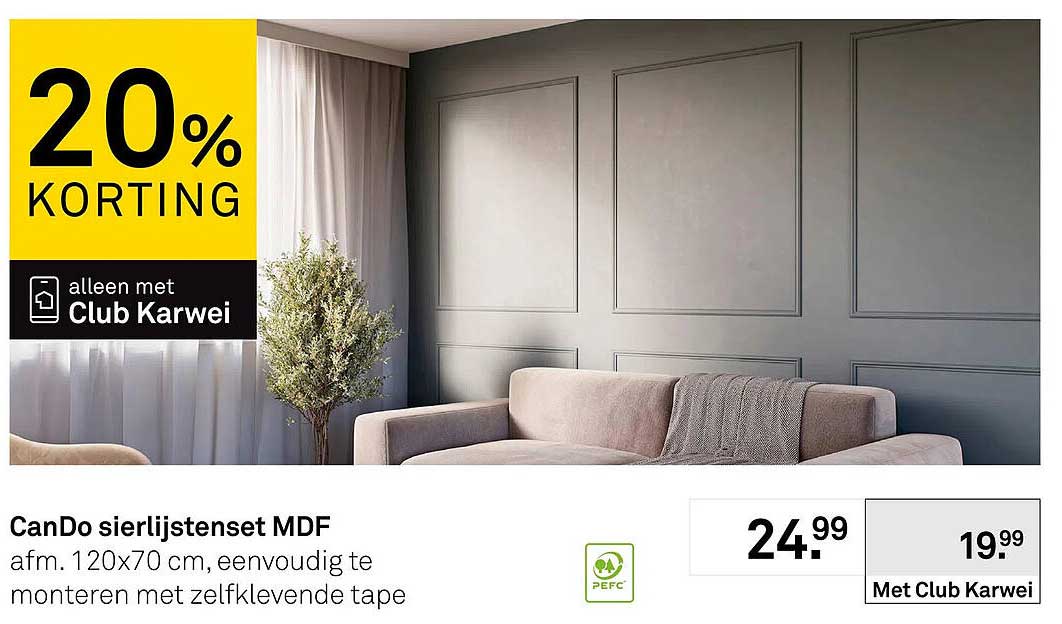 CanDo sierlijstenset MDF