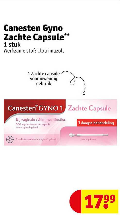 Canesten Gyno Zachte Capsule** 1 stuk
