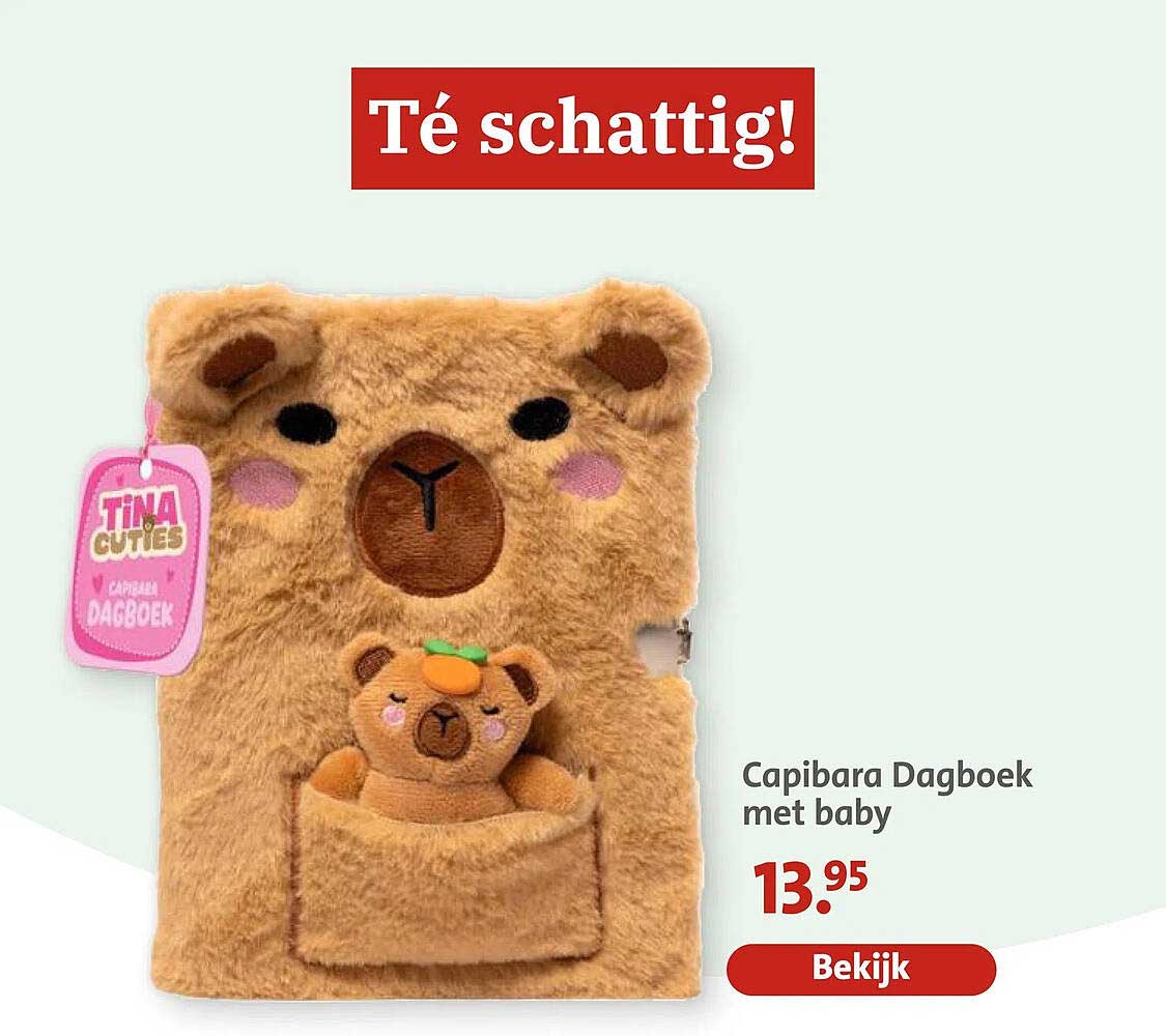 Capibara Dagboek met baby