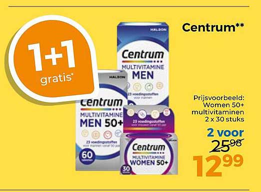 Centrum** 1+1 gratis