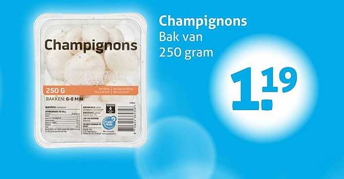 Champignons Bak van 250 gram