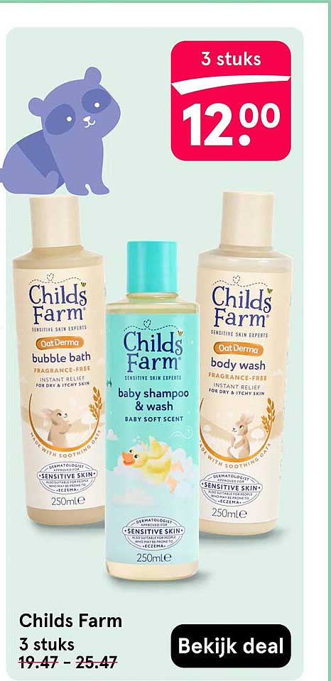 Childs Farm 3 stuks
