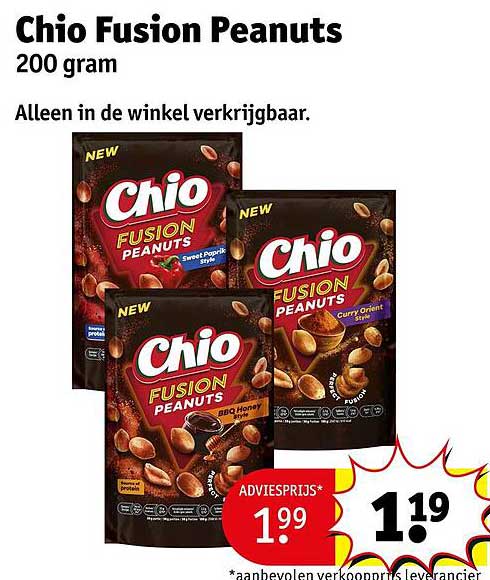 Chio Fusion Peanuts 200 gram