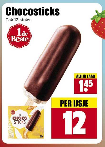 Chocosticks 12 stuks. 1de Beste