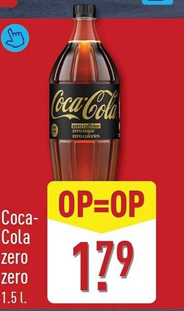 Coca-Cola zero zero 1.5 l. OP=OP