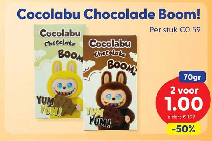 Cocolabu Chocolate Boom! 2 voor 1.00 -50%