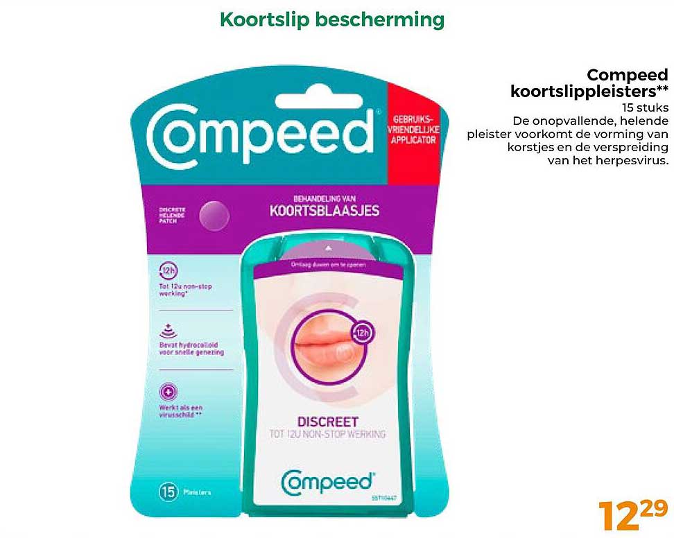 Compeed koortslippleisters** 15 stuks