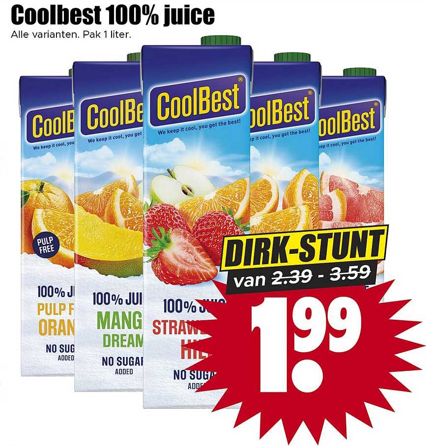 Coolbest 100% juice DIRK-STUNT
