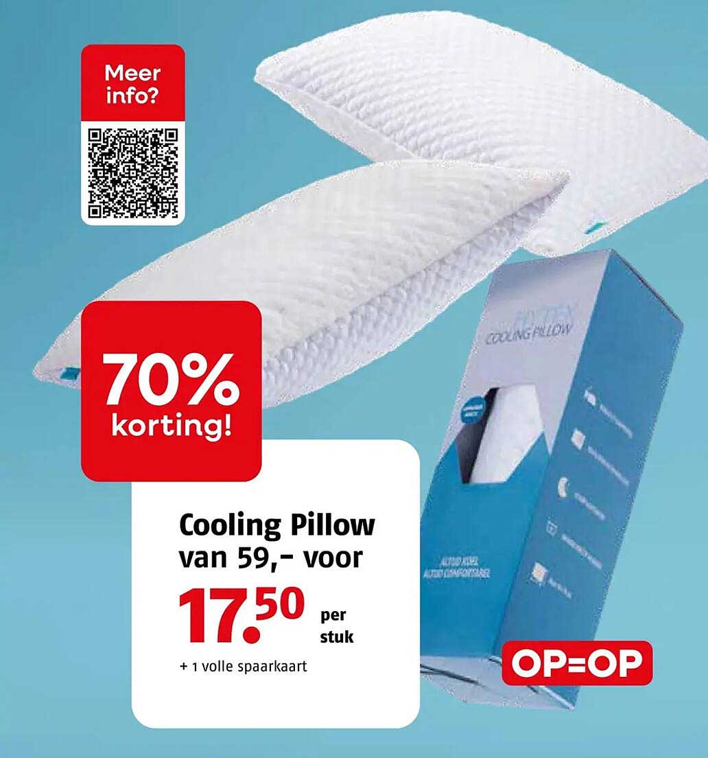 Cooling Pillow van 59,- voor 17.50 per stuk