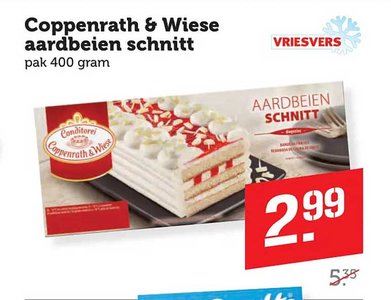 Coppenrath & Wiese aardbeien schnitt pak 400 gram