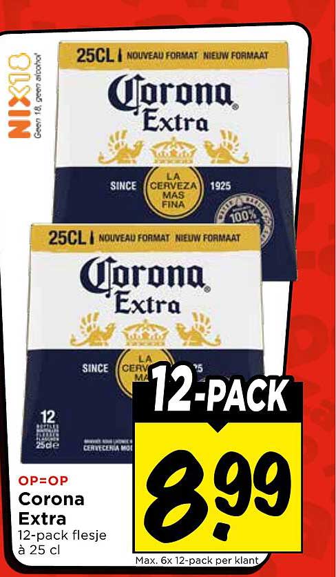 Corona Extra 12-pack flesje à 25 cl