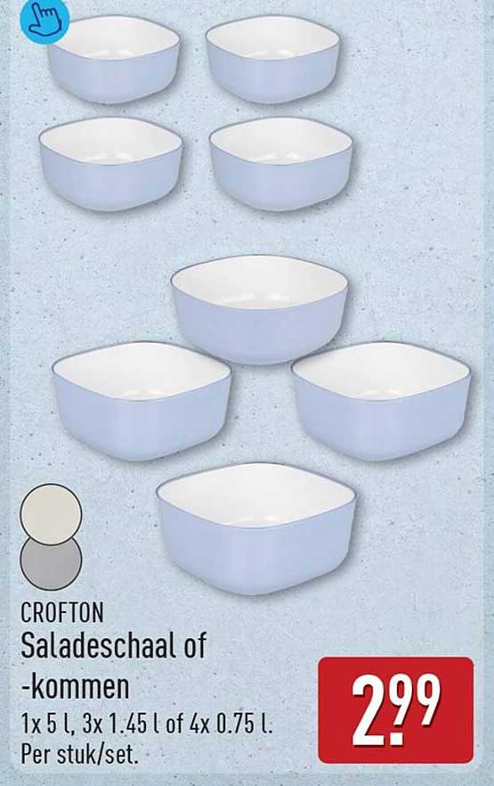 CROFTON Saladeschaal of -kommen