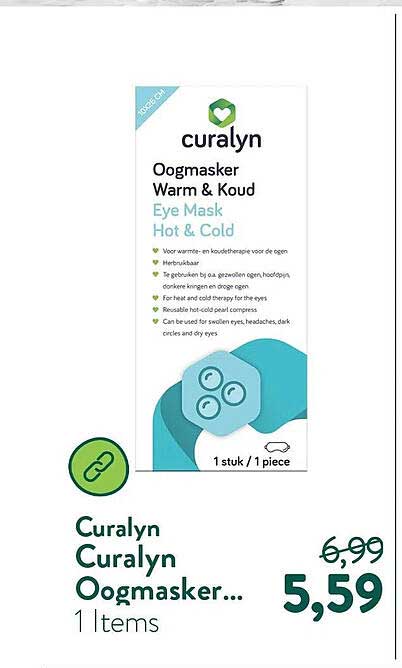 Curalyn Oogmasker Warm & Koud Eye Mask Hot & Cold