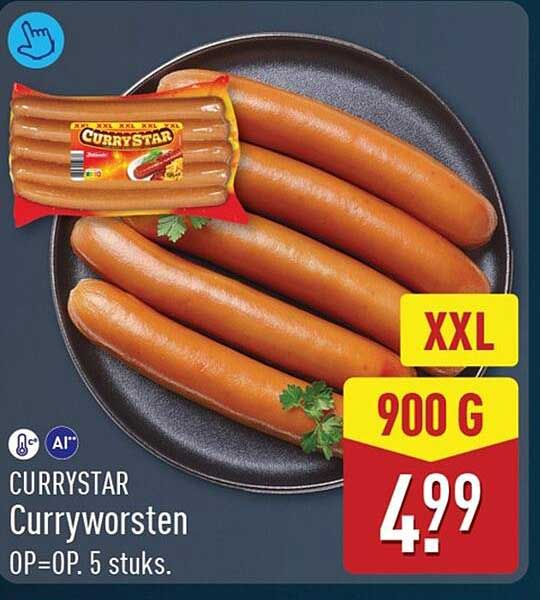 CURRYSTAR Curryworsten XXL 900 G