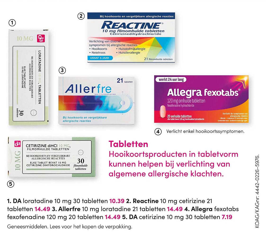 DA loratadine 10 mg 30 tabletten