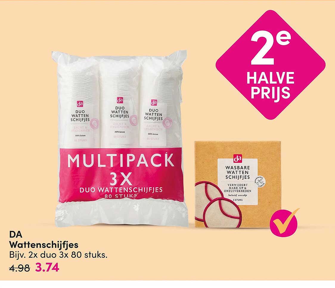 DA Wattenschijfjes 2e halve prijs