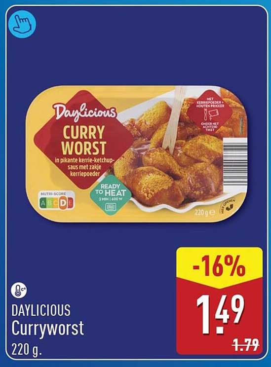 Daylicious Curryworst 220 g -16%