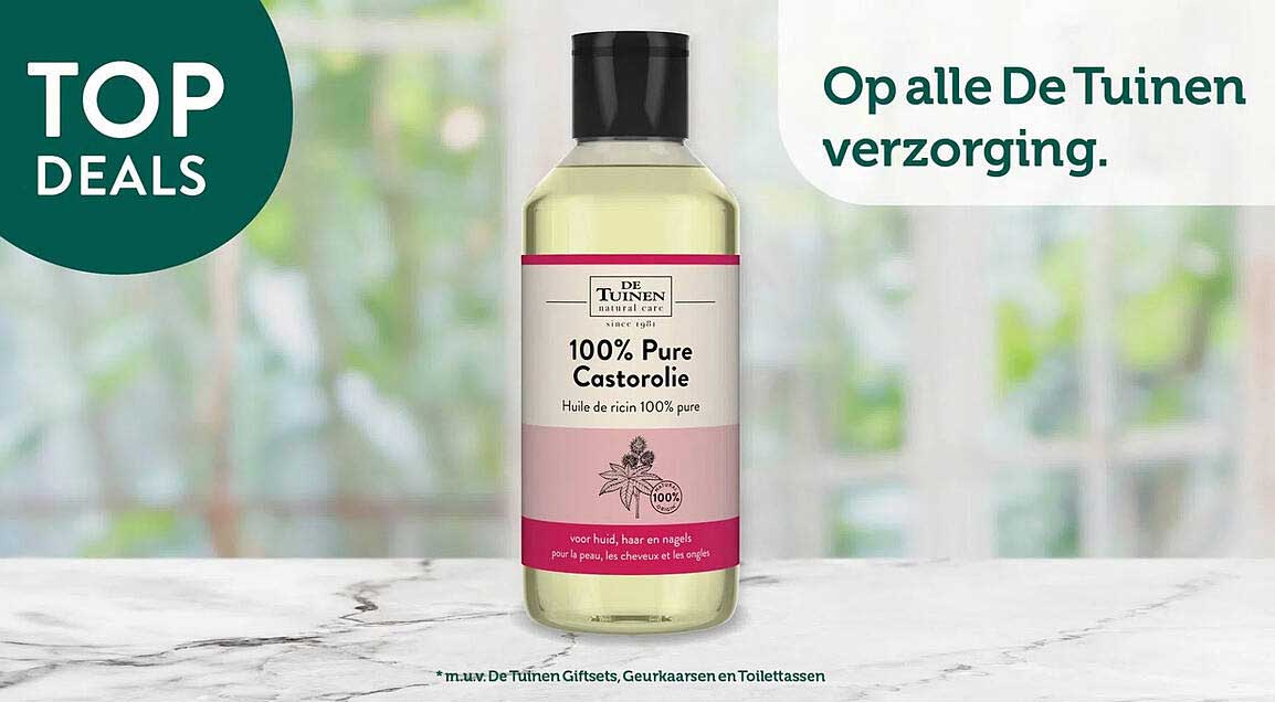 De Tuinen 100% Pure Castorolie