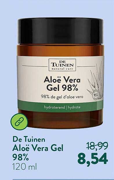 De Tuinen Aloë Vera Gel 98% 120 ml