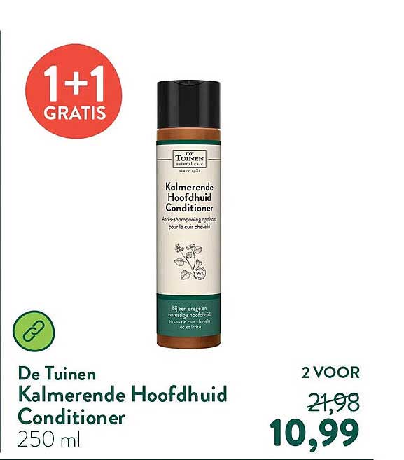 De Tuinen Kalmerende Hoofdhuid Conditioner 1+1 gratis