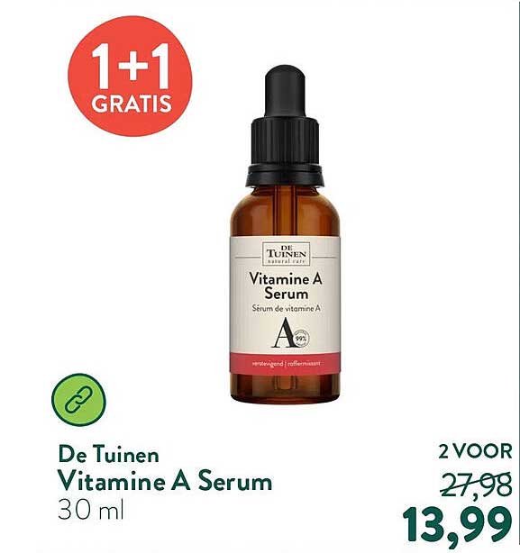 De Tuinen Vitamine A Serum 30 ml 1+1 gratis