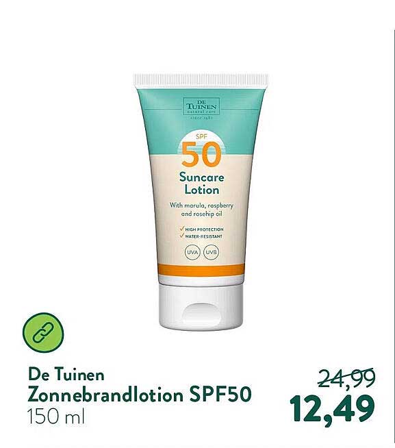 De Tuinen Zonnebrandlotion SPF50 150 ml