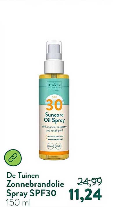 De Tuinen Zonnebrandolie Spray SPF30 150 ml