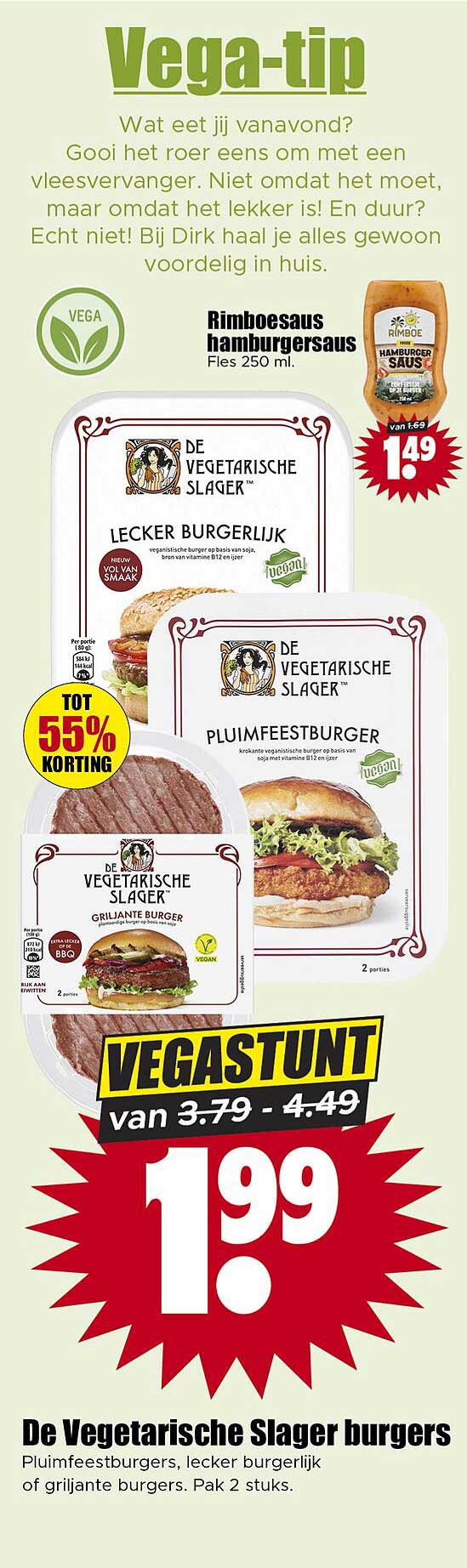 De Vegetarische Slager burgers
