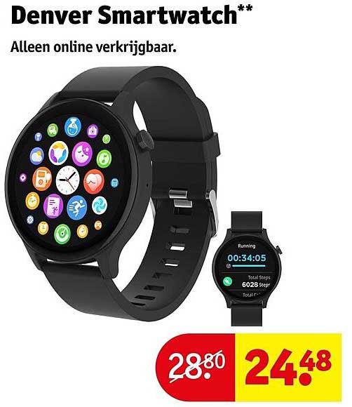 Denver Smartwatch** Alleen online verkrijgbaar.