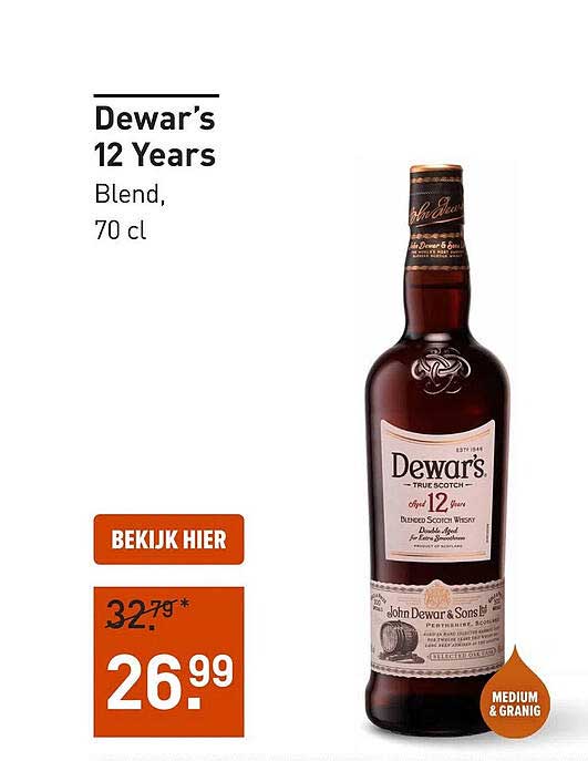 Dewar’s 12 Years Blend, 70 cl