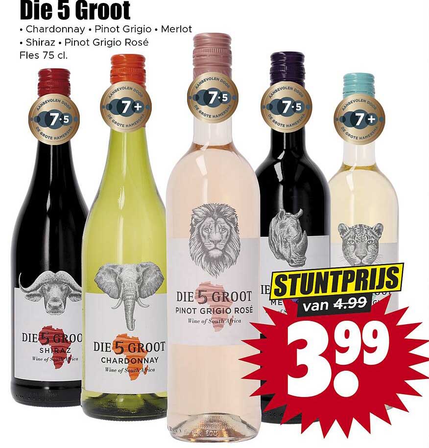 Die 5 Groot