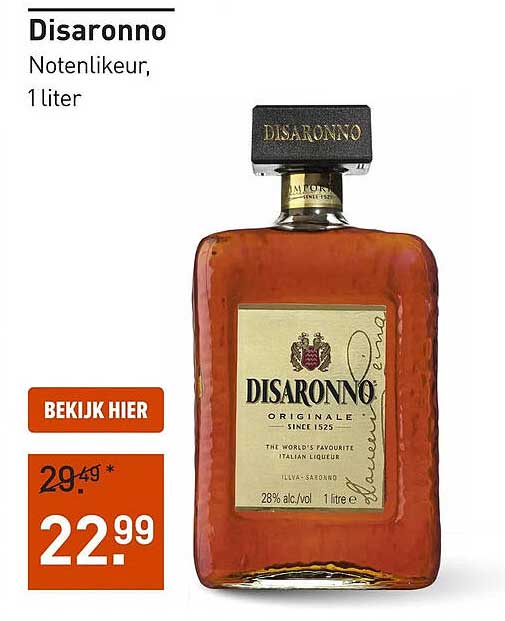 Disaronno Notenlikeur, 1 liter
