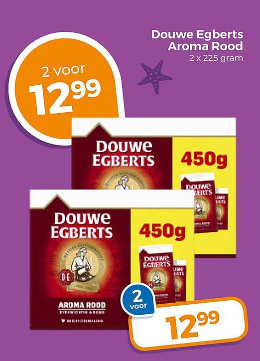 Douwe Egberts Aroma Rood 2 x 225 gram 2 voor