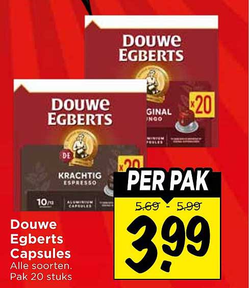 Douwe Egberts Capsules Alle soorten. Pak 20 stuks PER PAK