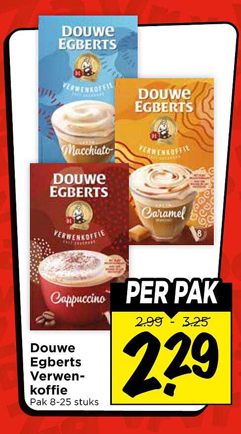 Douwe Egberts Verwenkoffie Pak 8-25 stuks
