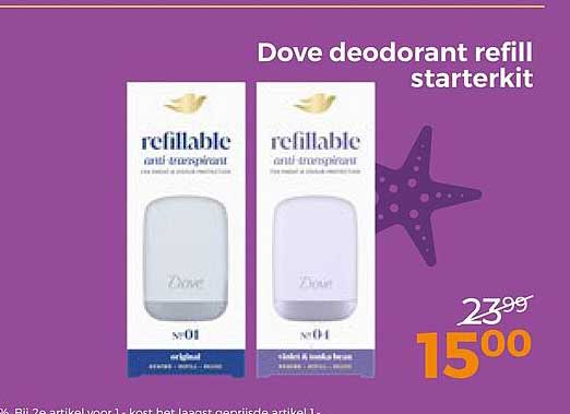 Dove deodorant refill starterkit