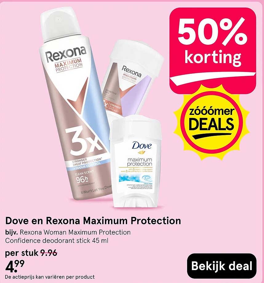 Dove en Rexona Maximum Protection