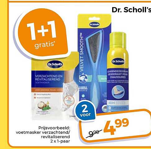 Dr. Scholl’s 1+1 gratis