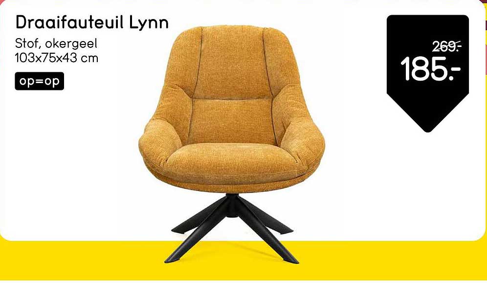 Draaifauteuil Lynn